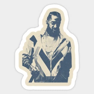 Nipsey - Blue Vintage Color Sticker